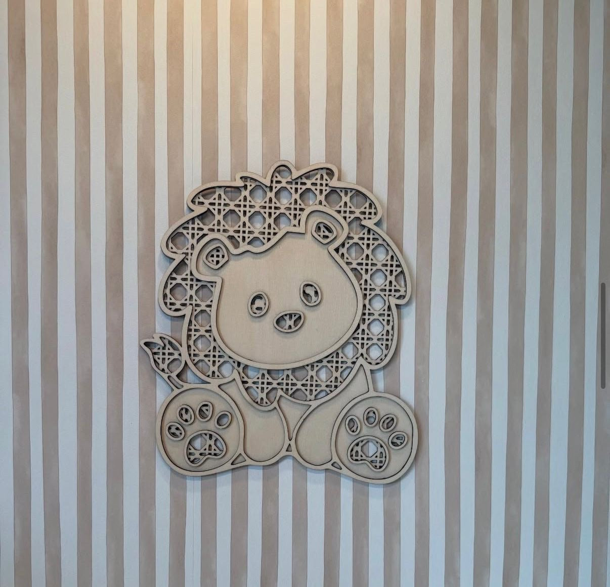 Holz-Wanddeko | Löwe